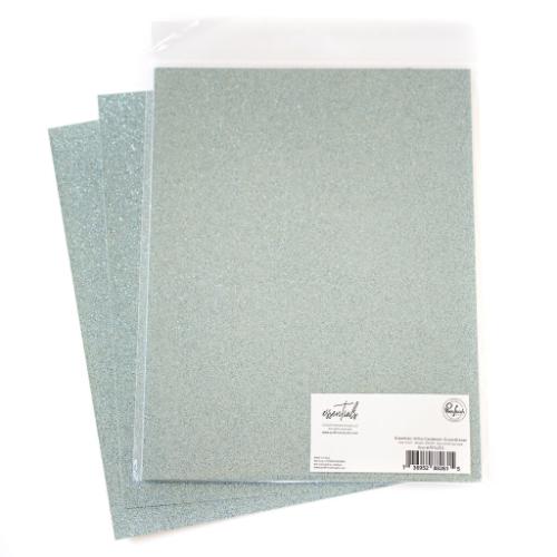 Pinkfresh Studio - Essentials Glitter Cardstock: Ocean Breeze