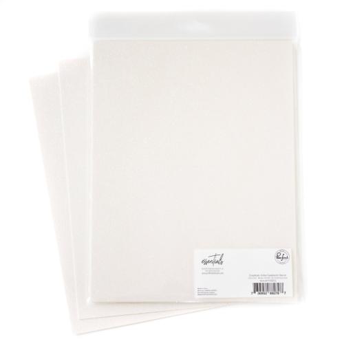 Pinkfresh Studio - Essentials Glitter Cardstock: Glacier