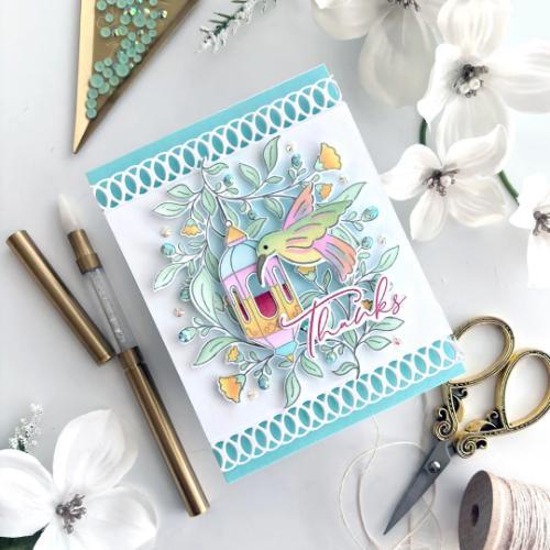 Pinkfresh Studio - Lantern Botanicals stamp