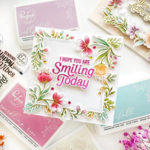 Pinkfresh Studio - Breezy Blossoms press plate