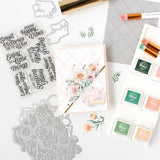 Pinkfresh Studio - Stippled Plaid press plate