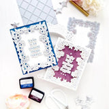 Pinkfresh Studio - Stippled Plaid press plate