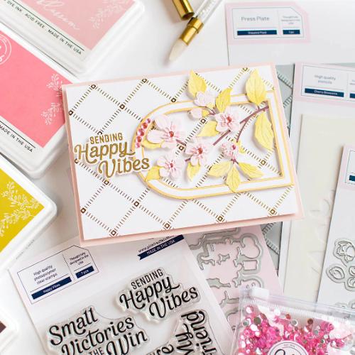 Pinkfresh Studio - Happy Vibes stamp