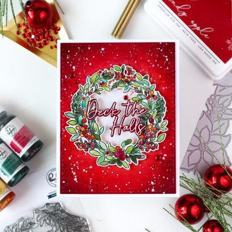 Pinkfresh Studio - Deck the Halls stencil