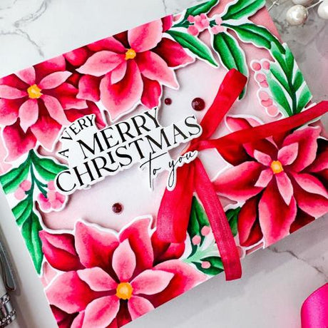 Pinkfresh Studio - Poinsettia Frame die