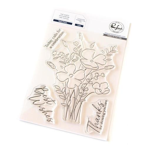 Pinkfresh Studio - Playful Petals stamp