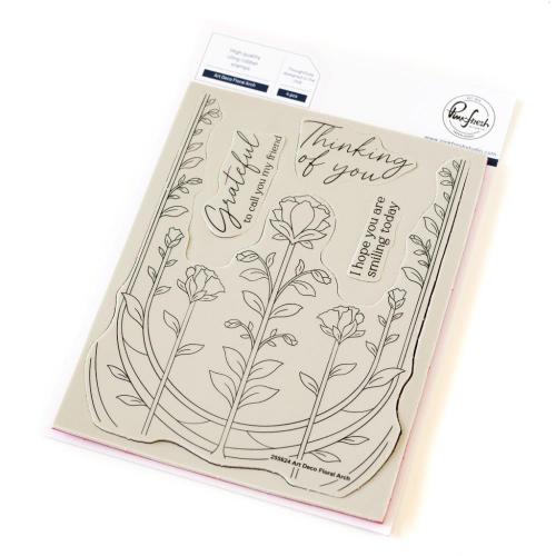 Pinkfresh Studio - Art Deco Floral Arch stamp