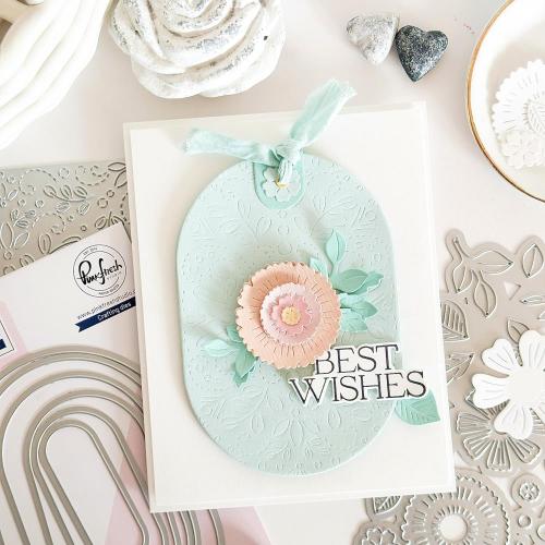 Pinkfresh Studio - Charming Stitched Florals coverplate die