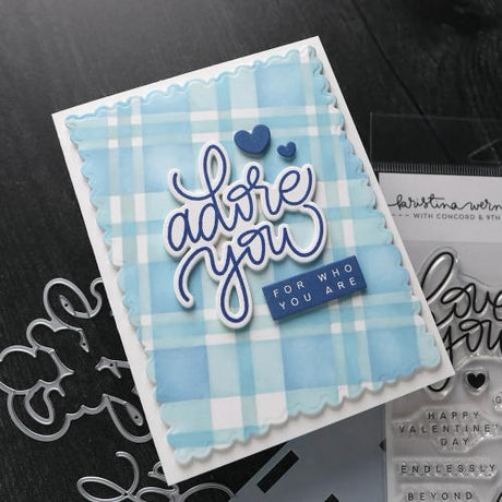 Concord & 9th Kristina Werner Plaid Perfection Stencil Set kw1242