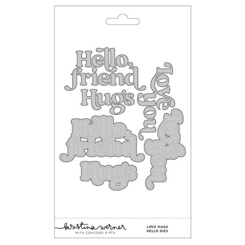 Concord & 9th Kristina Werner Love Hugs Hello Die Set kw1256