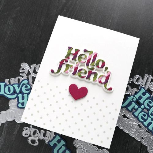 Concord & 9th Kristina Werner Love Hugs Hello Die Set kw1256