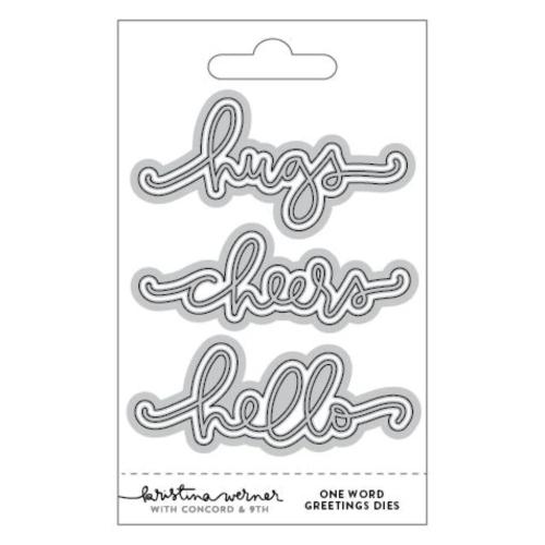 Concord & 9th Kristina Werner One Word Greetings Die Set kw1260