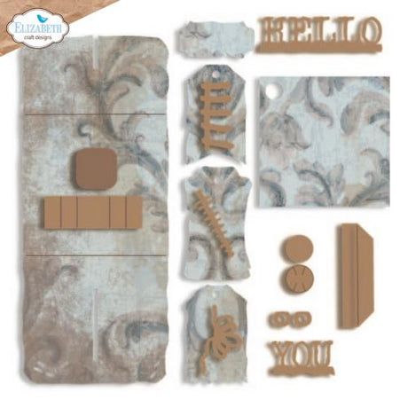 Elizabeth Craft Designs Hello You! Die Ephemera Pocket (2322)