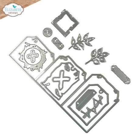 Elizabeth Craft Designs Hello You! Die Tag Folding Trio (2321)