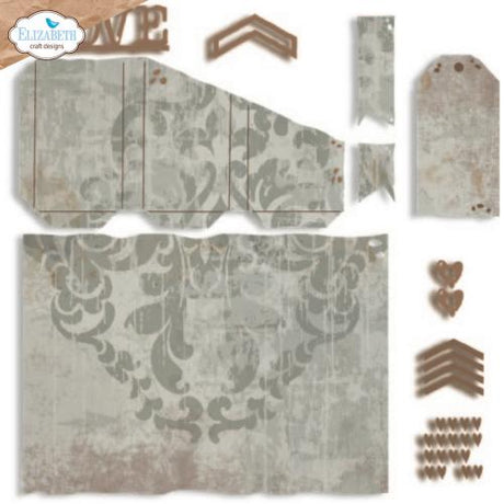 Elizabeth Craft Designs Hello You! Die Tri-Fold Slider Pocket (2320)