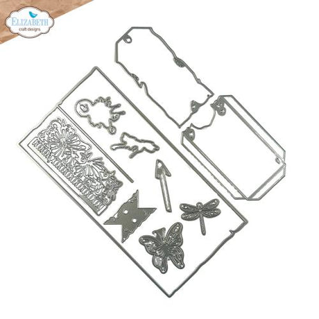 Elizabeth Craft Designs Hello You! Die Split Tag Pocket Page (2319)