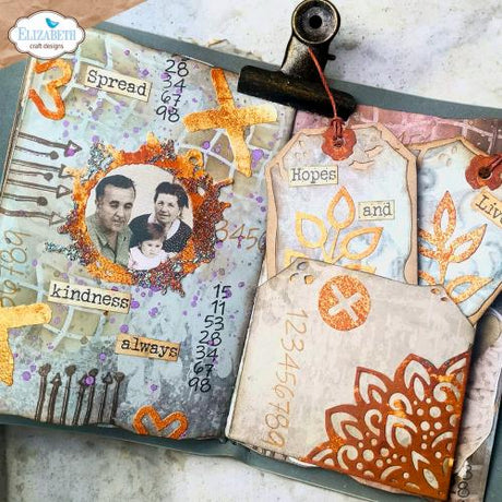 Elizabeth Craft Designs Hello You! Stencil Journal Stencils 10 (S059)