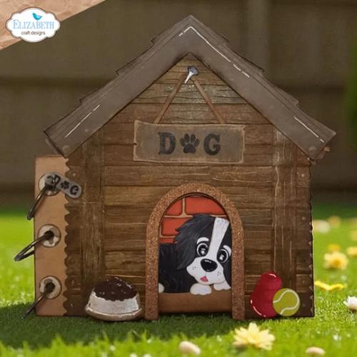 Elizabeth Craft Designs Dog House build a book (2332)