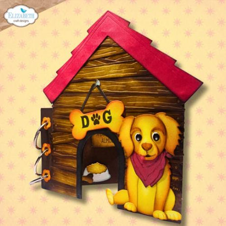 Elizabeth Craft Designs Dog House build a book (2332)