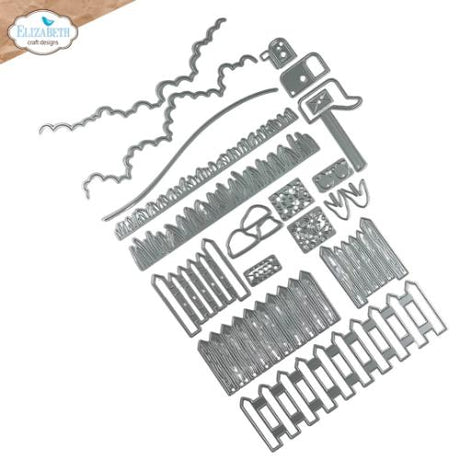 Elizabeth Craft Designs Garden edges and fence (2331)