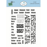 Elizabeth Craft Designs - Calendar Elements Stamp Set
