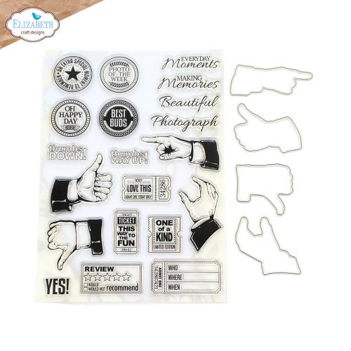Elizabeth Craft Designs - Thumbs Up Stamp and Die Set