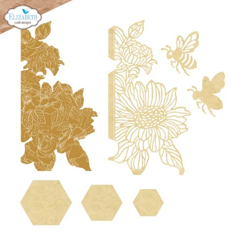 Elizabeth Craft Designs - Bee and Flower Accents Die Set