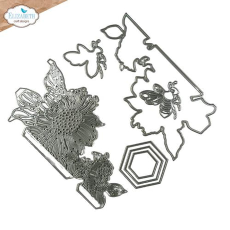 Elizabeth Craft Designs - Bee and Flower Accents Die Set