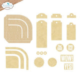 Elizabeth Craft Designs - Rounded Pocket with Tags Die Set