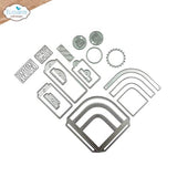 Elizabeth Craft Designs - Rounded Pocket with Tags Die Set