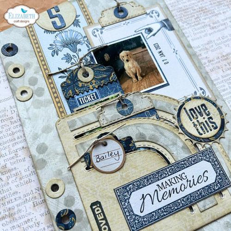 Elizabeth Craft Designs - Rounded Pocket with Tags Die Set