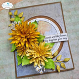 Elizabeth Craft Designs Beautiful Blooms Die Stitched Squares and Circles by Paper Flowers (2350)