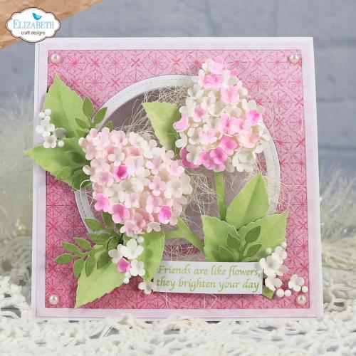 Elizabeth Craft Designs Beautiful Blooms Die Stitched Squares and Circles by Paper Flowers (2350)