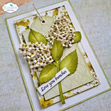 Elizabeth Craft Designs Beautiful Blooms Die Stitched Rectangles and Labels by Paper Flowers (2349)
