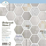 Elizabeth Craft Designs Beautifully Worn 12x12 Inch Patterned Cardstock Backgrounds Volume 5 by Devid Roodenburg (C044) - Postage as per Actual