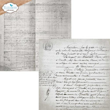 Elizabeth Craft Designs Beautifully Worn 12x12 Inch Patterned Cardstock Backgrounds Volume 5 by Devid Roodenburg (C044) - Postage as per Actual
