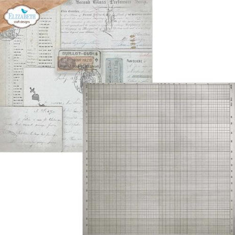 Elizabeth Craft Designs Beautifully Worn 12x12 Inch Patterned Cardstock Backgrounds Volume 5 by Devid Roodenburg (C044) - Postage as per Actual