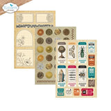 Elizabeth Craft Designs Rest & Relaxation A5 Patterned Cardstock Everyday Ephemera 2 by Everyday Memories (PS03)