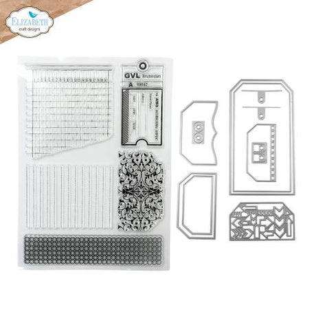 Elizabeth Craft Designs Rest & Relaxation Stamp and Die Set Layered Tags by Everyday Memories (CSD455)