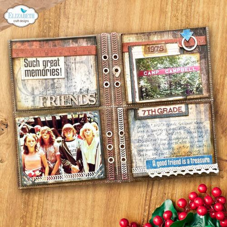 Elizabeth Craft Designs Rest & Relaxation Die Pocket Page Inserts 4 by Everyday Memories (2361)