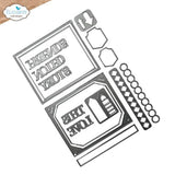 Elizabeth Craft Designs Rest & Relaxation Die Pocket Page Inserts 3 by Everyday Memories (2360)