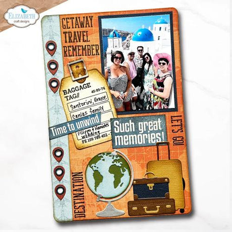 Elizabeth Craft Designs Rest & Relaxation Die Rounded Travel Page by Everyday Memories (2356)