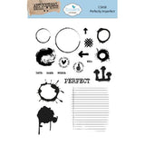 Elizabeth Craft Designs Beautifully Worn Stamps Perfectly Imperfect by Devid Roodenburg (CS458)