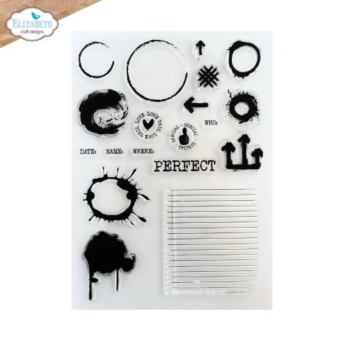 Elizabeth Craft Designs Beautifully Worn Stamps Perfectly Imperfect by Devid Roodenburg (CS458)