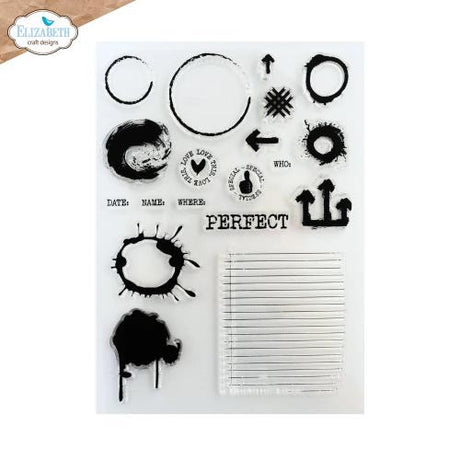 Elizabeth Craft Designs Beautifully Worn Stamps Perfectly Imperfect by Devid Roodenburg (CS458)