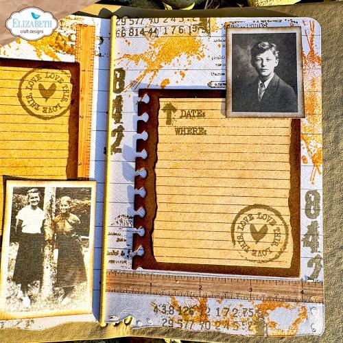 Elizabeth Craft Designs Beautifully Worn Die Notebook Fragments by Devid Roodenburg (2368)