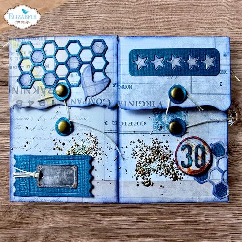 Elizabeth Craft Designs Beautifully Worn Die Off the Edge Pocket by Devid Roodenburg (2367)