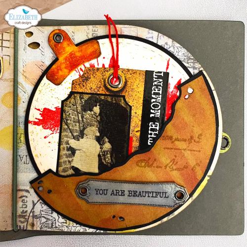Elizabeth Craft Designs Beautifully Worn Die Rounded Pocket Page by Devid Roodenburg (2366)