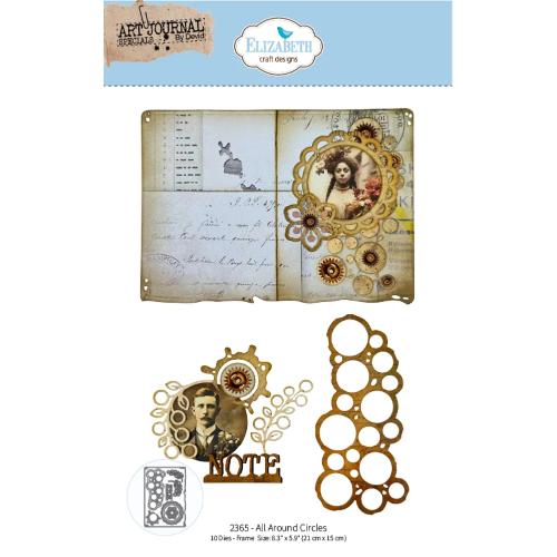 Elizabeth Craft Designs Beautifully Worn Die All Around Circles by Devid Roodenburg (2365)