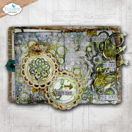 Elizabeth Craft Designs Beautifully Worn Die All Around Circles by Devid Roodenburg (2365)